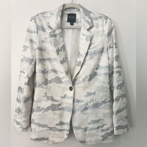 Insight New York CAMO Gray Blazer 14